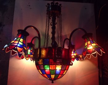 Araña 4 luces estilo